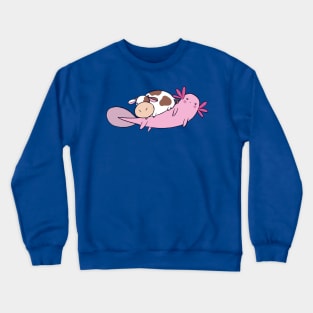 Little Cow Big Axolotl Crewneck Sweatshirt